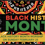 Black History Month Worship Service Poster
