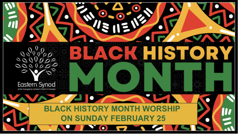 Black History Month Worship Service Poster